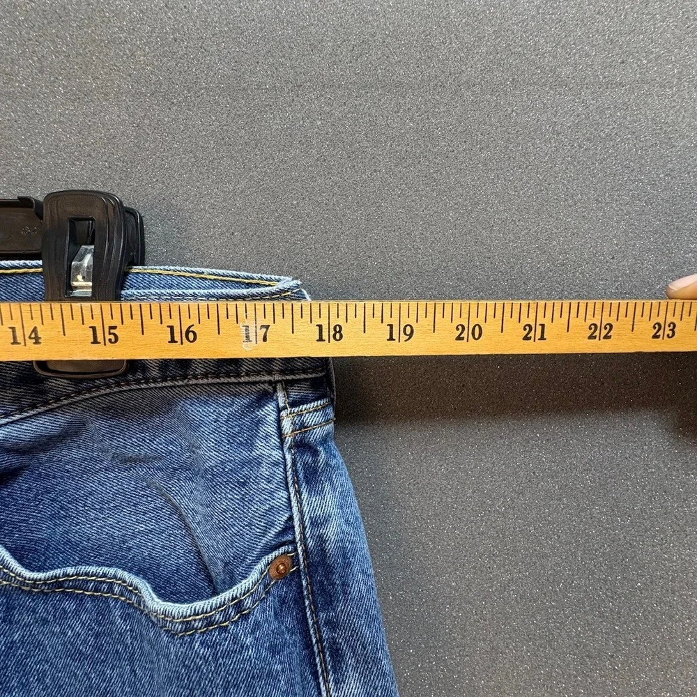 Levi's 505 Mens W36 L32‎ Straight Fit Jeans Blue Denim Casual Pants